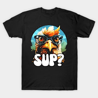 Psychedelic Chicken Sup T-Shirt